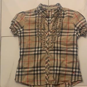 Girl Burberry Check Shirt